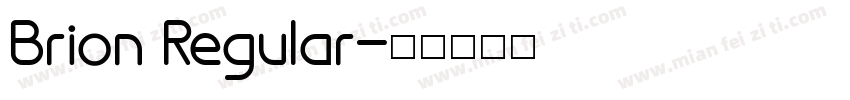 Brion Regular字体转换